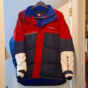 Vintage Tommy Hilfiger jacket, medium, red, white, & blue